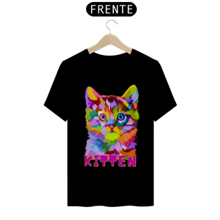 Nome do produto Camiseta personalizada Kitten Gato Abstrato