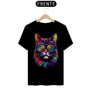 Nome do produto Camiseta Personalizada Gato de Oculos