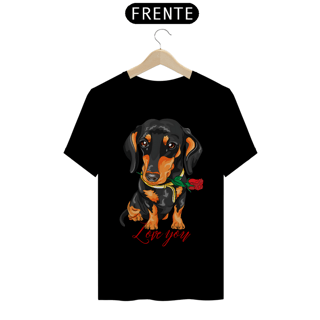 Nome do produto Camiseta  dachshund (Love you)