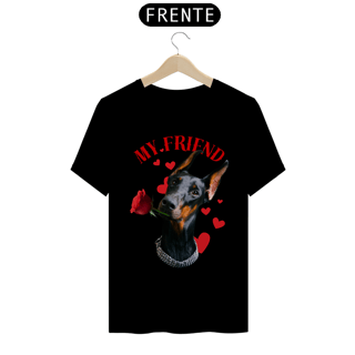 Nome do produto Camiseta personalizada My Friend Doberman