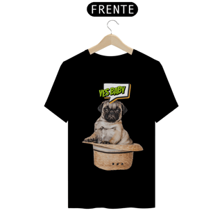 Nome do produto Camiseta personalizada cão raça Pug