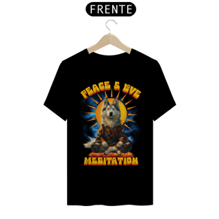 Nome do produto Camiseta  husky Siberiano Meditando