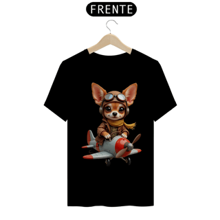 Nome do produto Camiseta Quality Chihuahua Aviadora