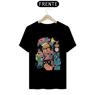 Nome do produto Camiseta Matilha de Cães divertida Cartoon