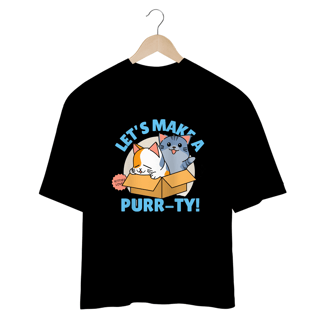 Nome do produto Camiseta Oversized Cats cartoon