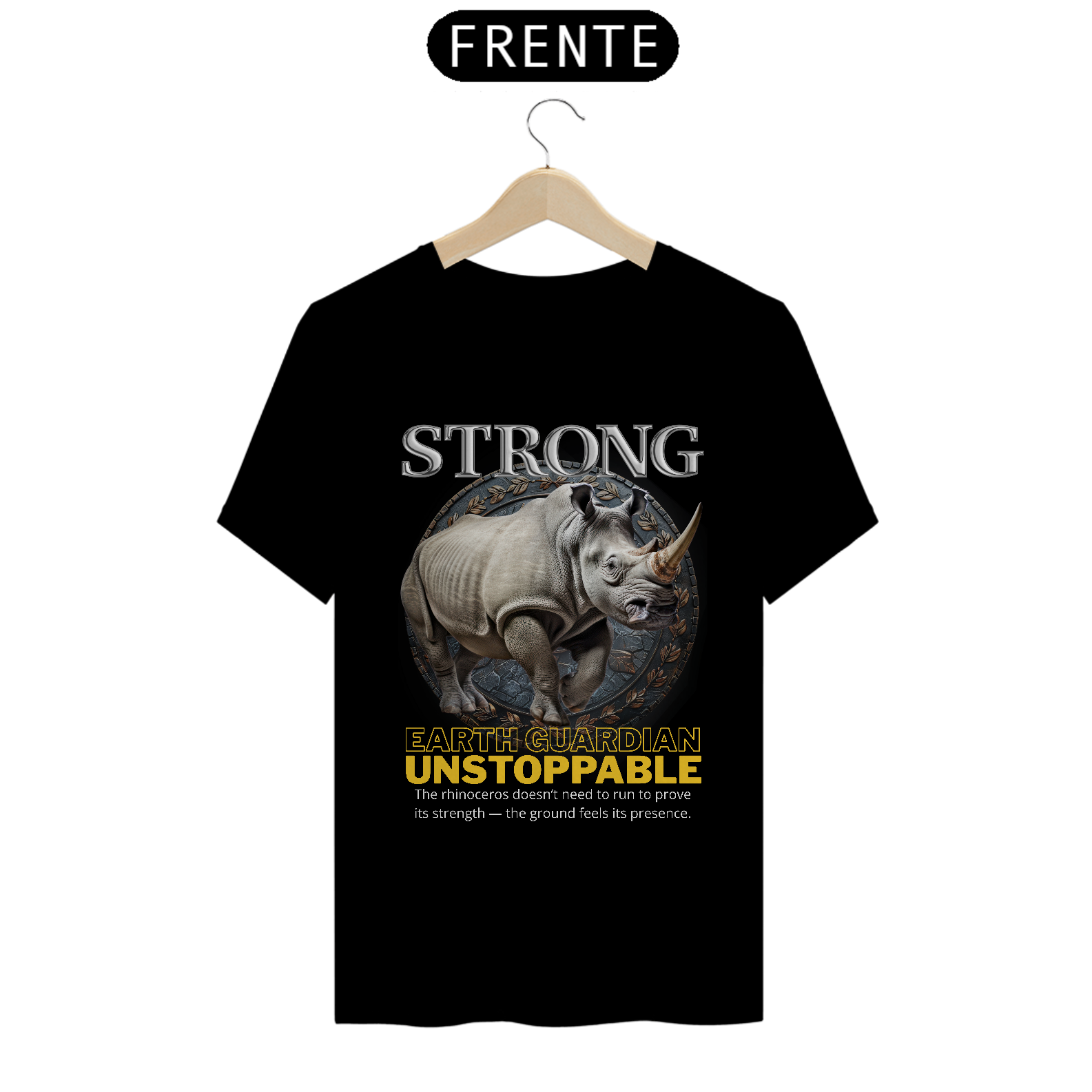 Nome do produto Camiseta Quality Strong (rinoceronte)