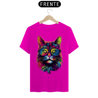 Nome do produto Camiseta Personalizada Gato de Oculos