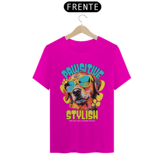 Nome do produto Camiseta Pet Pawsitive Stylish