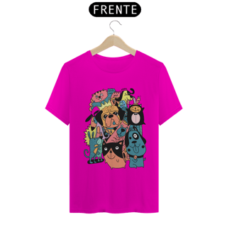 Nome do produto Camiseta Matilha de Cães divertida Cartoon