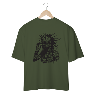 Nome do produto Camiseta Oversized Xamã Afro-Americano