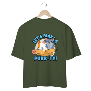 Nome do produto Camiseta Oversized Cats cartoon
