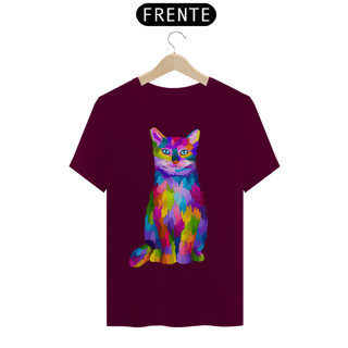 Nome do produto Camiseta personalizada Gatinho Colorido