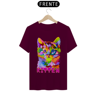 Nome do produto Camiseta personalizada Kitten Gato Abstrato
