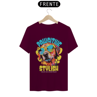 Nome do produto Camiseta Pet Pawsitive Stylish