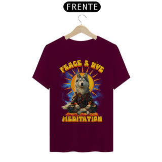 Nome do produto Camiseta  husky Siberiano Meditando