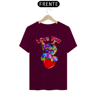 Nome do produto Camiseta Gatinho Love you
