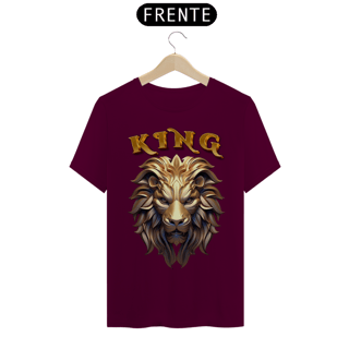 Nome do produto Camiseta Leão King dourado 3D