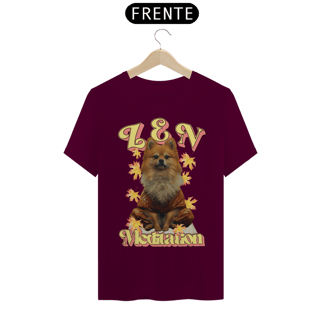 Nome do produto Camiseta lulu da Pomerania Zen Meditation