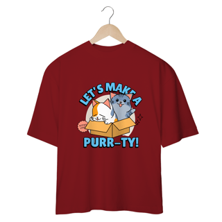 Nome do produto Camiseta Oversized Cats cartoon