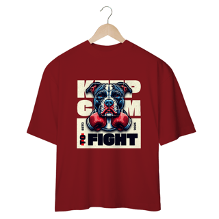 Nome do produto Camiseta Oversized Pitbull Keep Calm