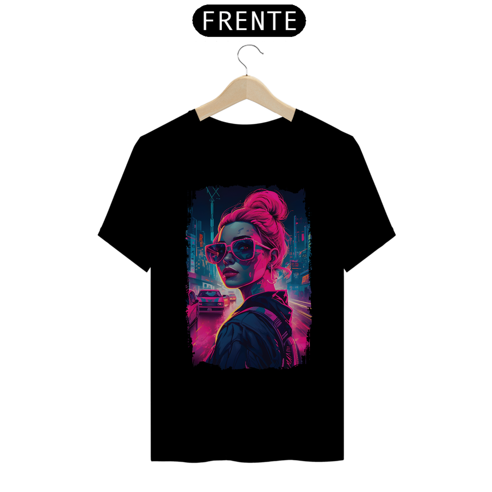 Camiseta Cyberpunk - Cyber Rose