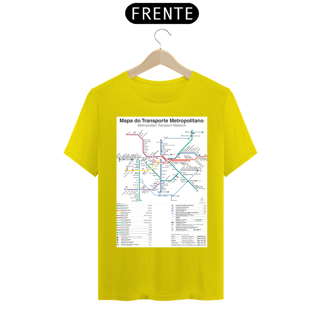 Nome do produto Camiseta Mapa Metrô e CPTM