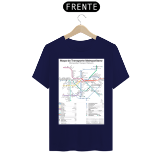 Nome do produto Camiseta Mapa Metrô e CPTM