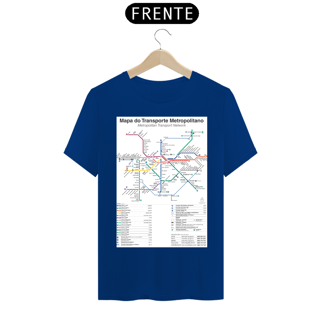 Nome do produto Camiseta Mapa Metrô e CPTM