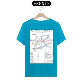 Nome do produto Camiseta Mapa Metrô e CPTM