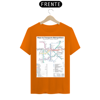 Nome do produto Camiseta Mapa Metrô e CPTM