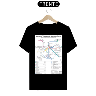 Nome do produto Camiseta Mapa Metrô e CPTM