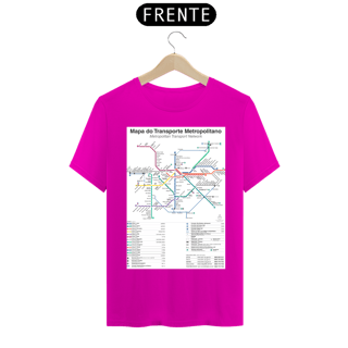 Nome do produto Camiseta Mapa Metrô e CPTM