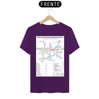 Nome do produto Camiseta Mapa Metrô e CPTM