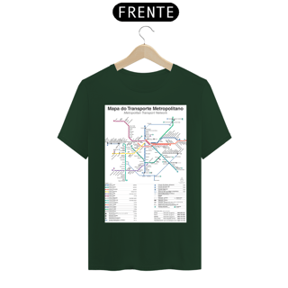 Nome do produto Camiseta Mapa Metrô e CPTM