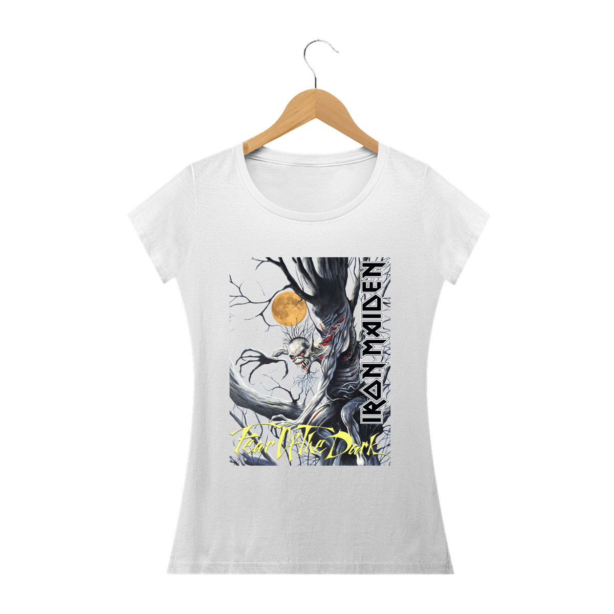 Nome do produto: Camiseta Fem - Iron Maiden - Fear of The Dark (Premium)