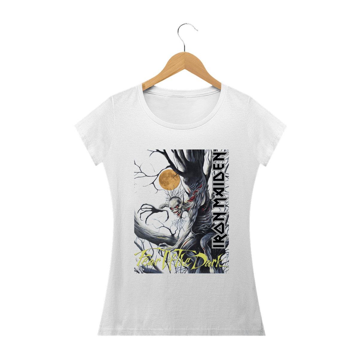 Nome do produto: Camiseta Fem - Iron Maiden - Fear of The Dark (LowCost)