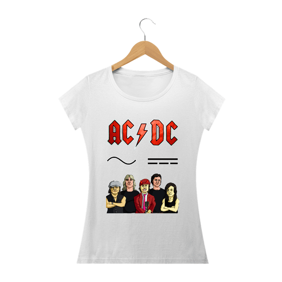 Camiseta Fem - AC/DC (Premium)
