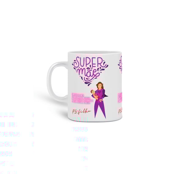 Caneca - Super Mãe (Simples)