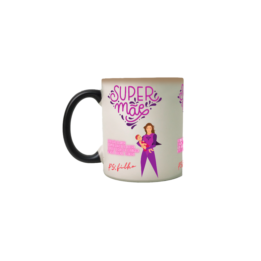 Nome do produto: Caneca - Super Mãe (Mágica)