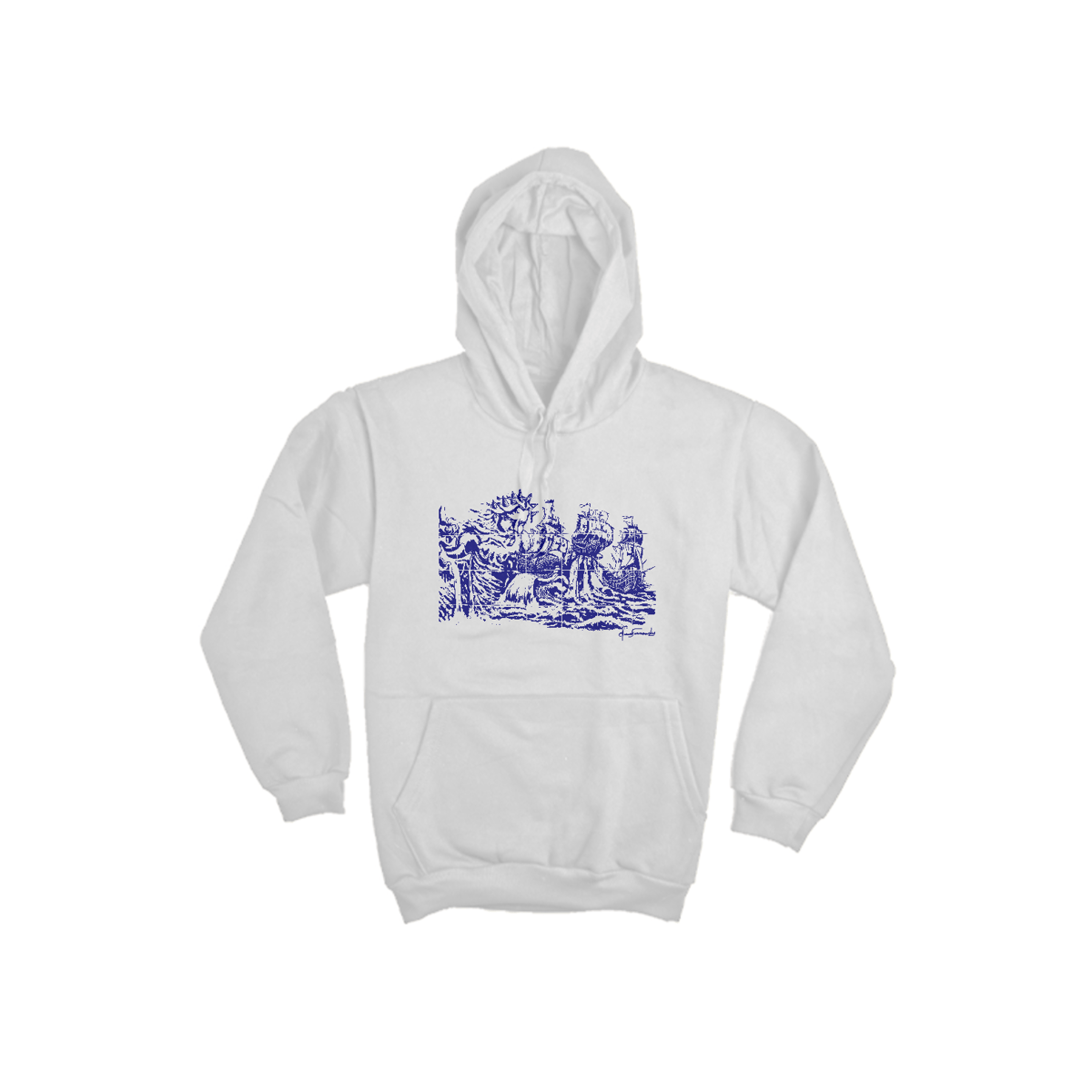 Nome do produto: Moletom Canguru com Capuz Senhor dos Mares