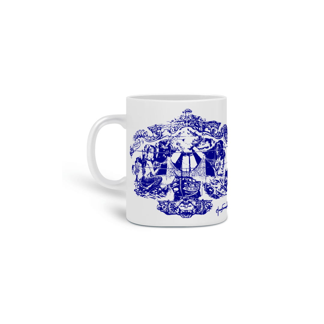 Nome do produto: Caneca Sereias Rendeiras