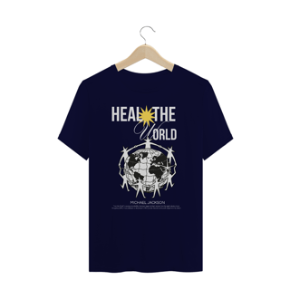 Nome do produto Camiseta Plus Size Michael Jackson Heal The World