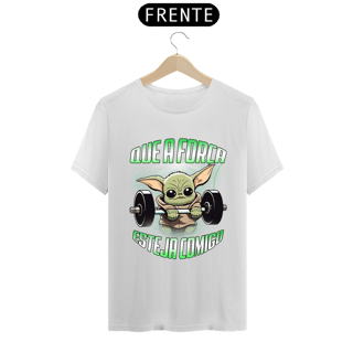 Nome do produto Camiseta Que a Força Esteja Comigo (Estampa na Frente)