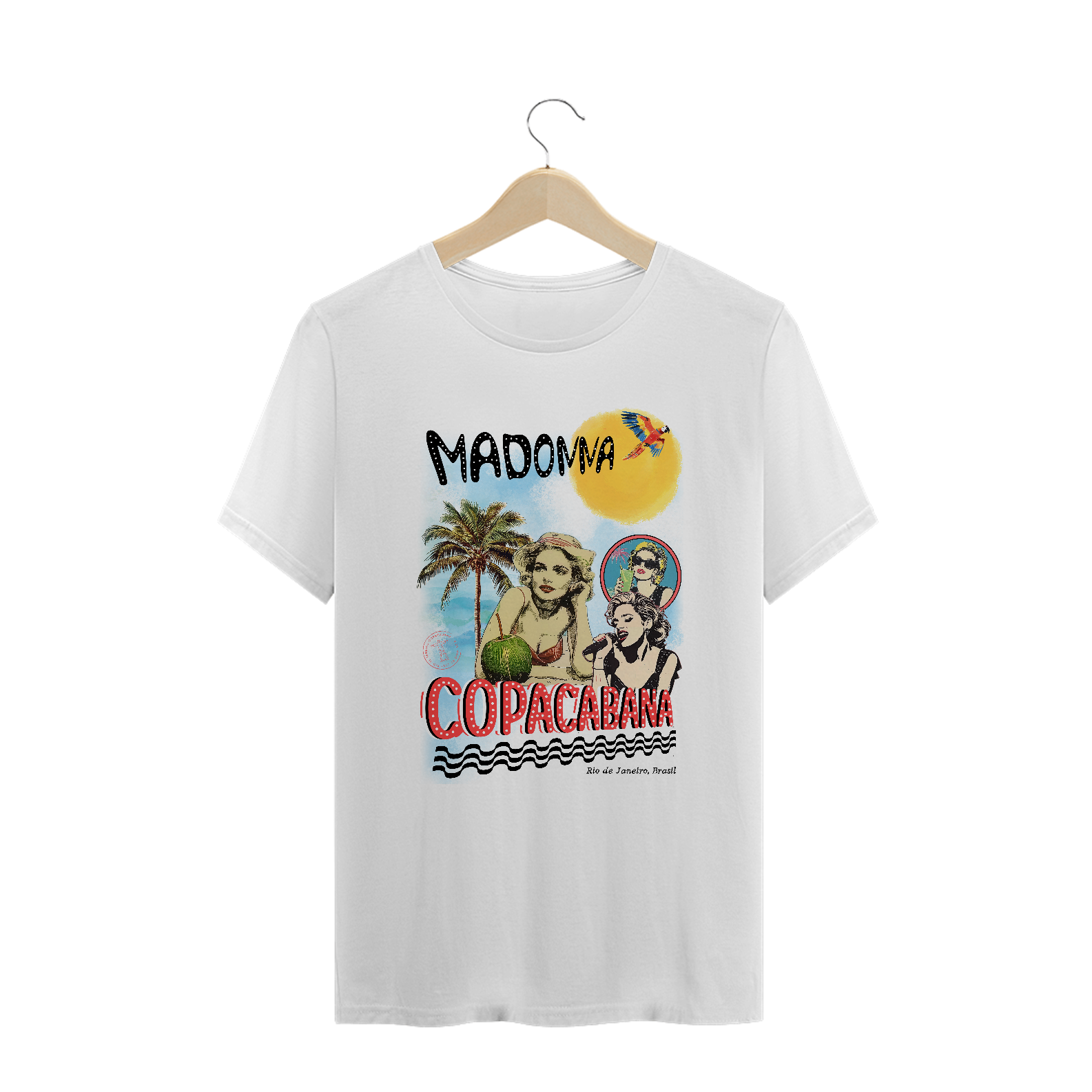 Camiseta Plus Size Madonna Copacabana