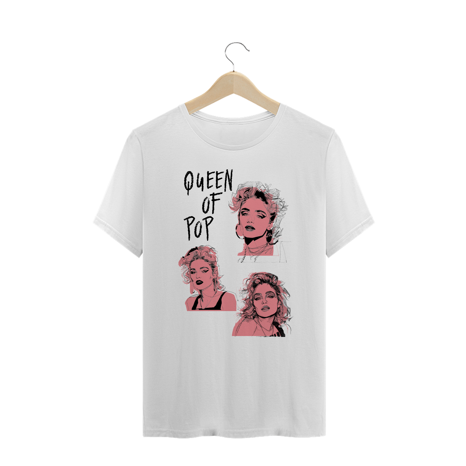 Camiseta Plus Size Madonna Queen of Pop