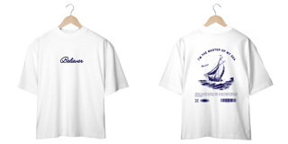Nome do produto Camiseta Oversized Imagine Dragons Believer (Estampa Frente e Costas)