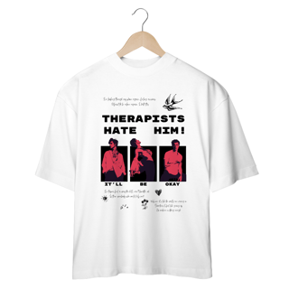 Nome do produto Camiseta Oversized Shawn Mendes Therapists Hate Him!