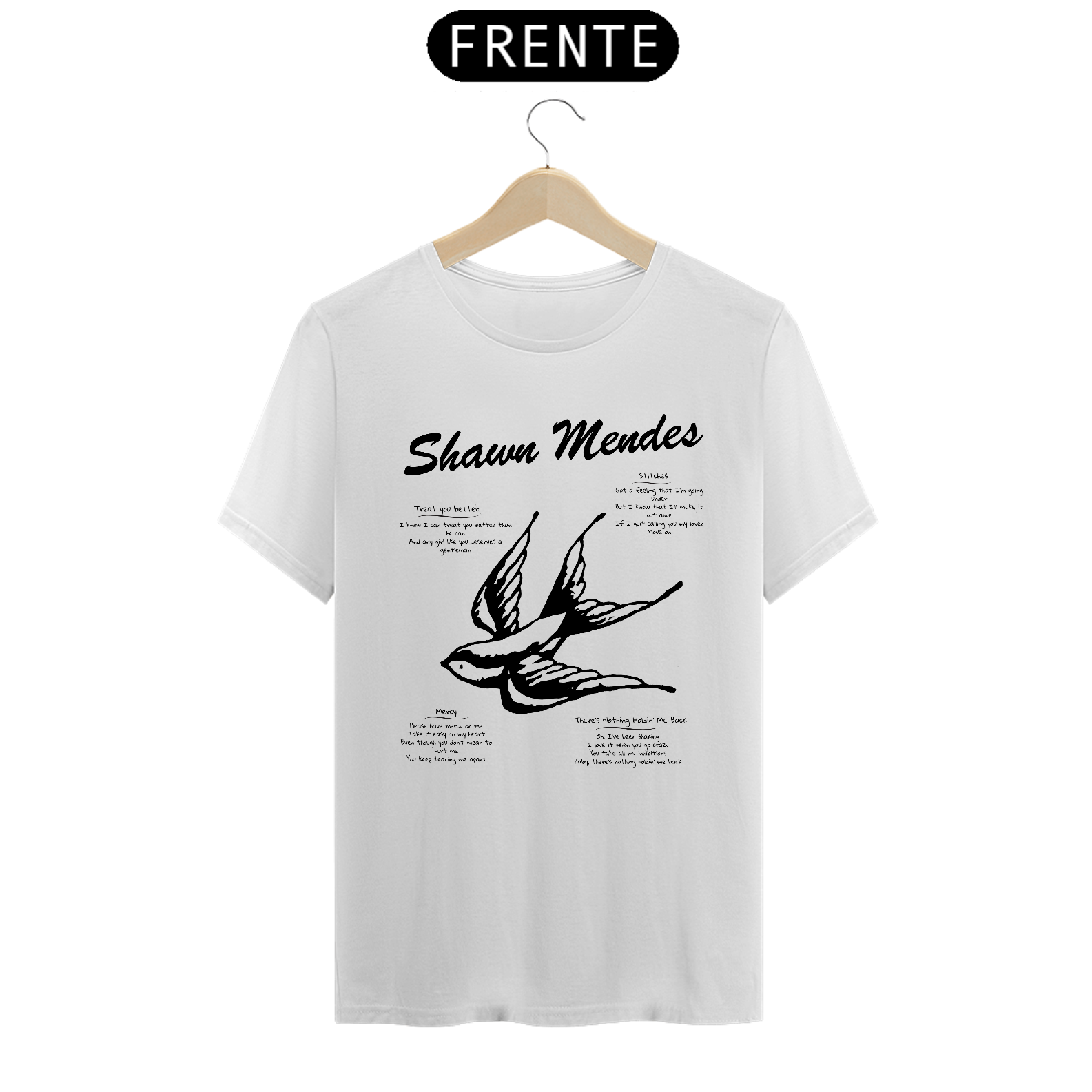 Camiseta Shawn Mendes Songs