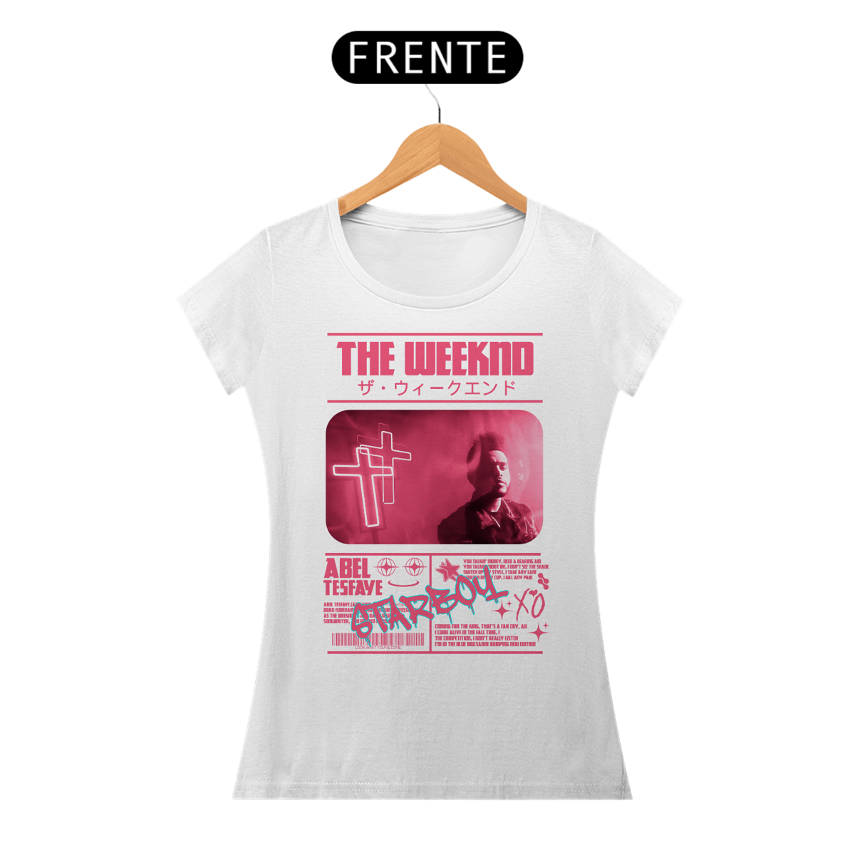 Nome do produto: Baby Look The Weeknd Starboy