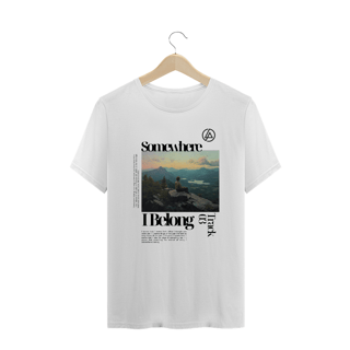 Nome do produto Camiseta Plus Size Linkin Park Somewhere I Belong (Branca)